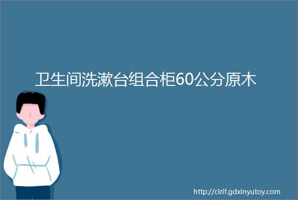 卫生间洗漱台组合柜60公分原木